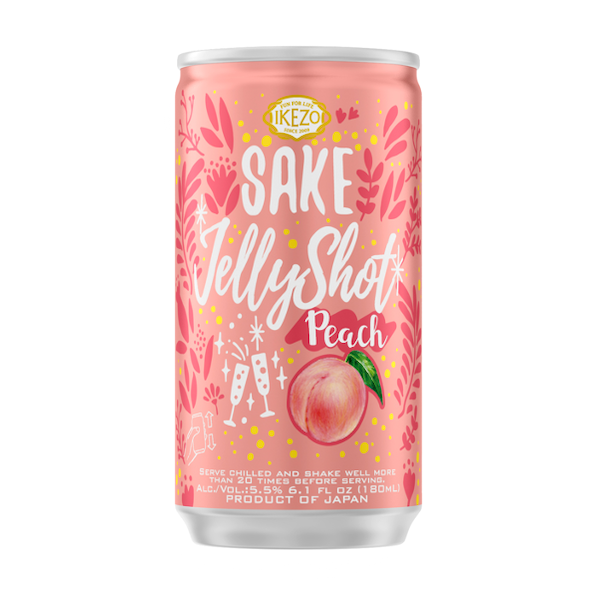 IKEZO Sparkling Jelly Sake, Peach 180ml